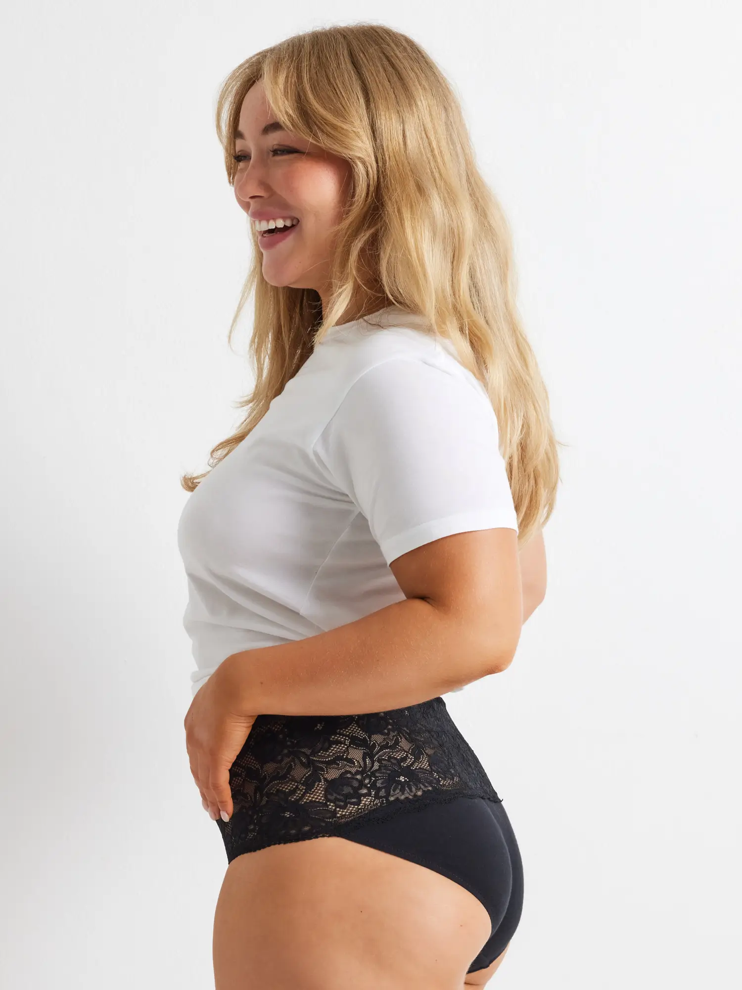 2 Pack Daily Essentials Cotton & Floral Lace Full Brief (465N) - Image 6