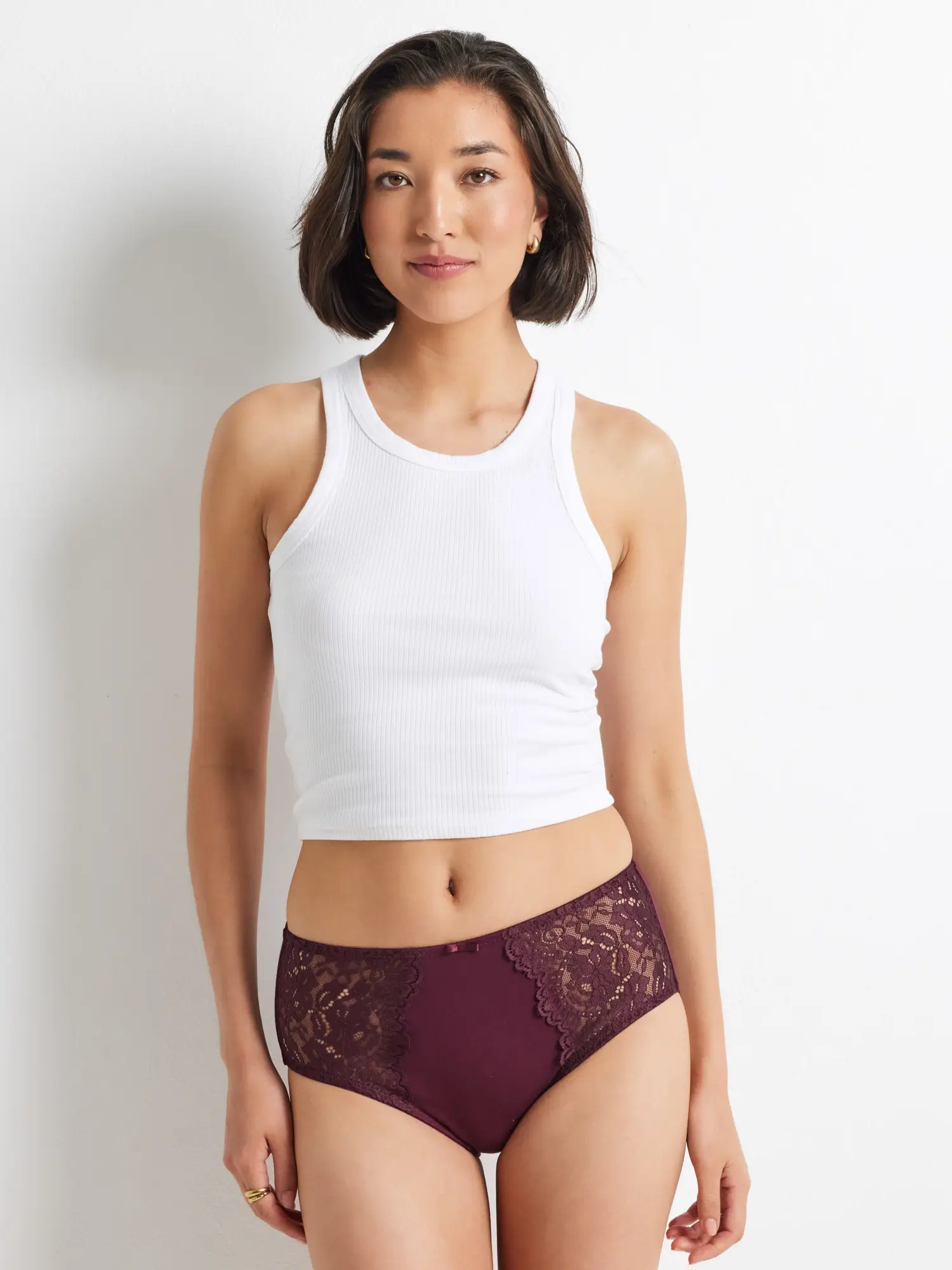 2 Pack Daily Essentials Stretch Lace & Cotton Full Brief (219) - Image 3