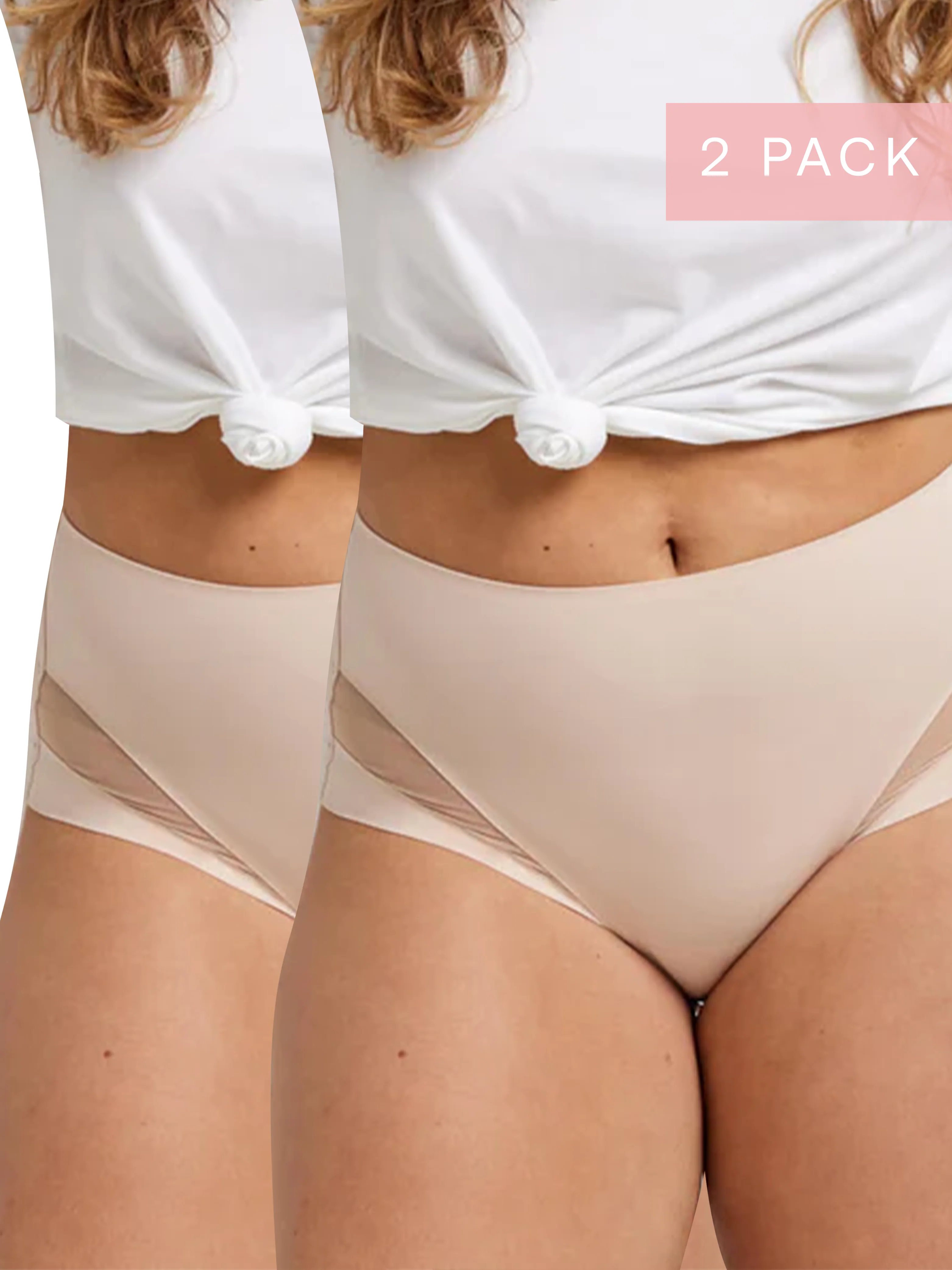 2 Pack Sleek & Smooth Full Brief