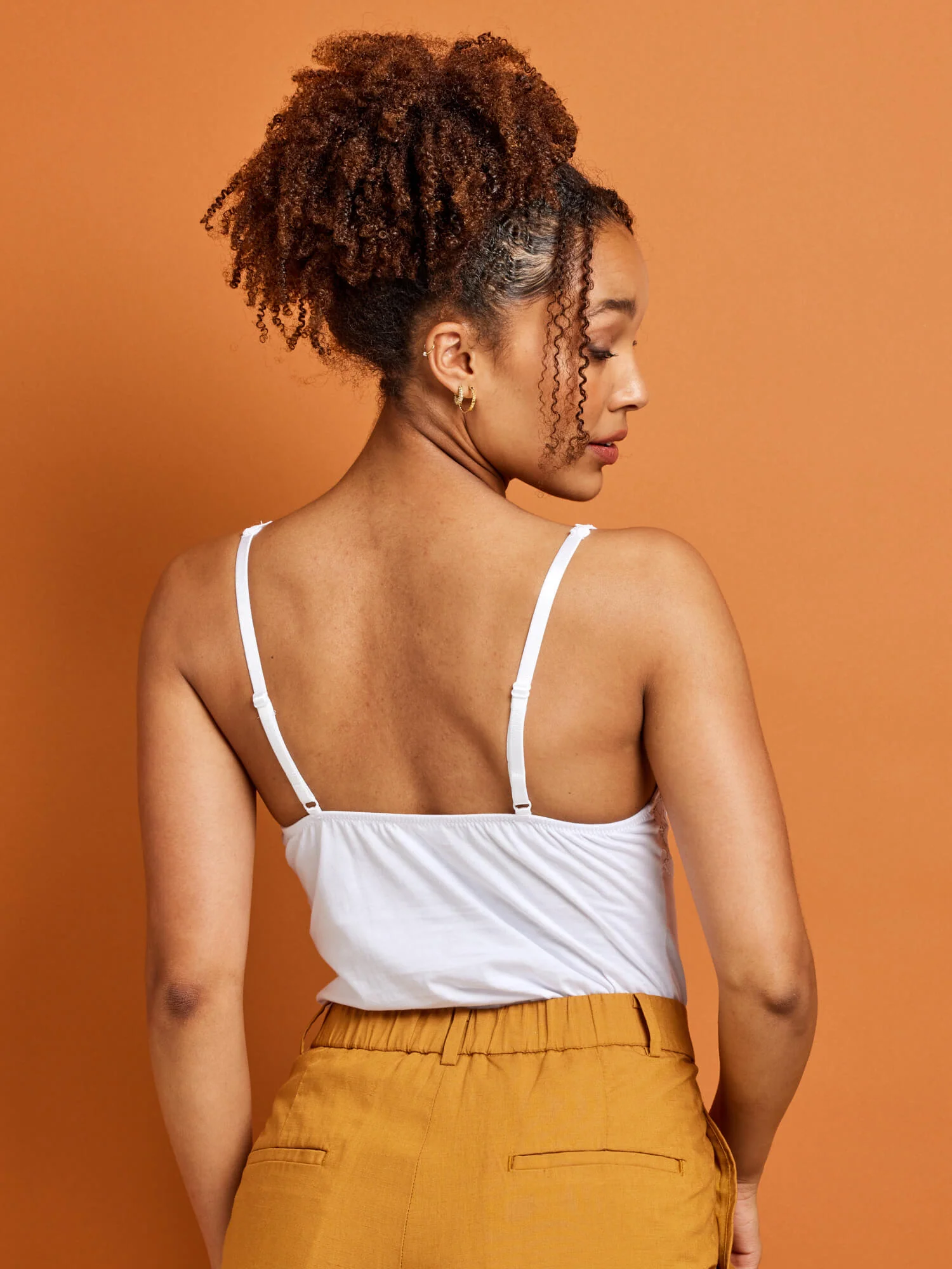 Daily Essentials Cotton & Heritage Lace Cami (465) - Image 4