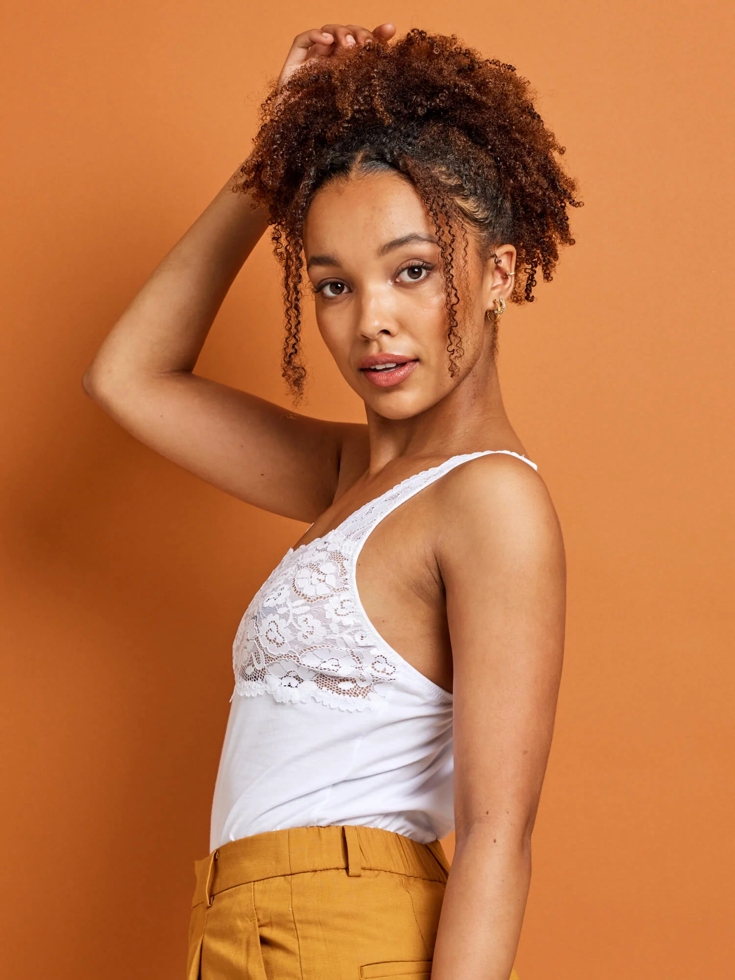 Daily Essentials Cotton & Heritage Lace Cami (465) - Image 6
