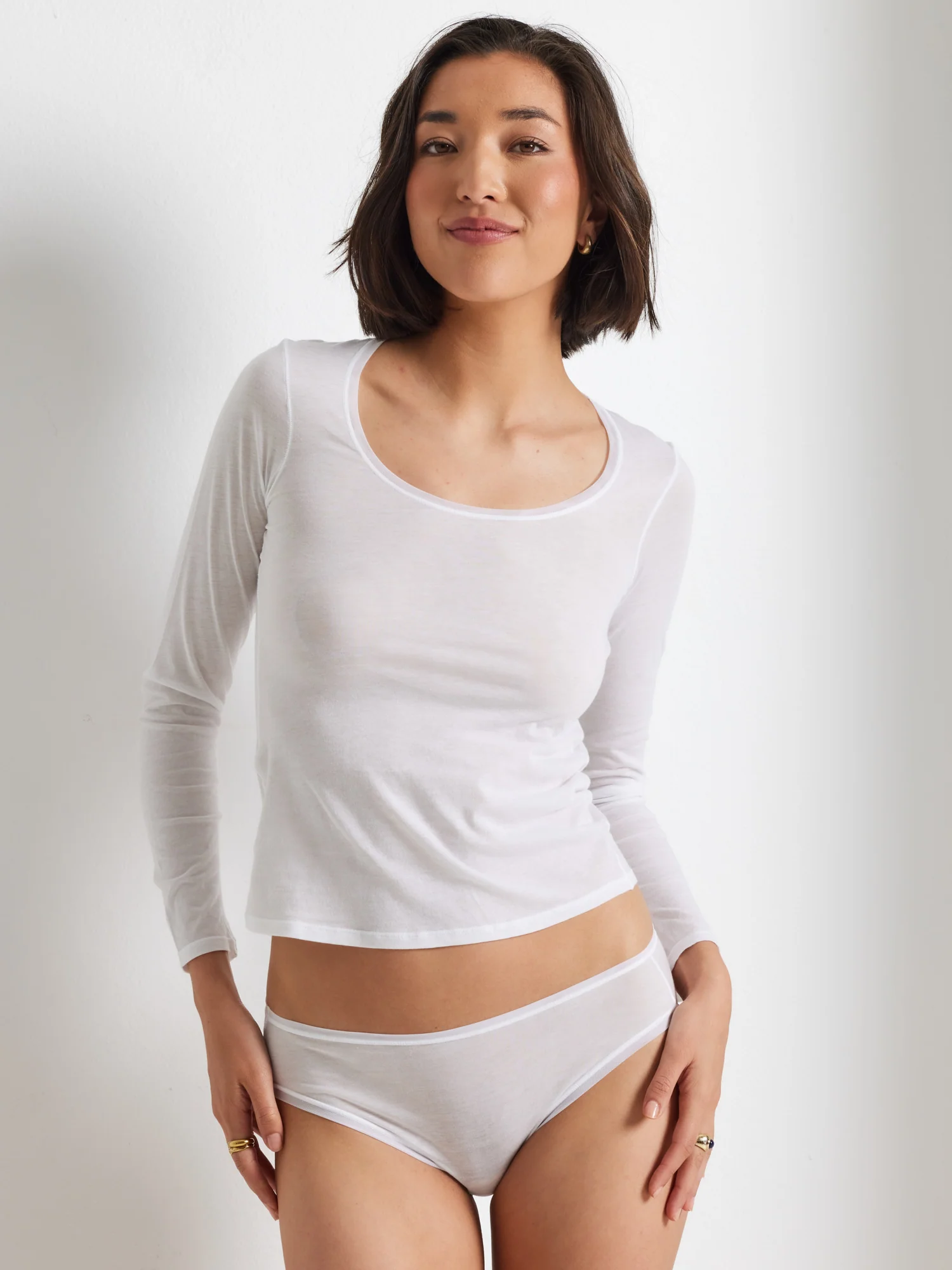 Pure Cotton Long Sleeve Top - Image 4