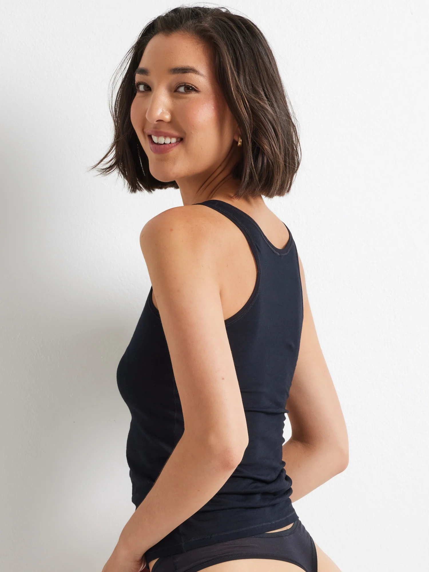 Pure Cotton Wide Strap Cami - Image 3